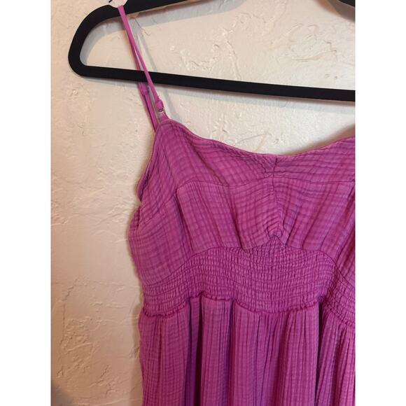 Anthropologie Bethany Berry Pink Jumpsuit Medium Anthro - Picture 8 of 11